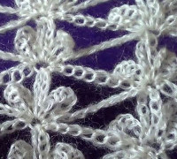 Ажурный узор Трилистники - Lace pattern Trefoils